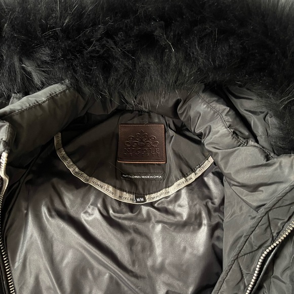 Nicole Benisti coat! this is a one of a kind all black with real fur . - Picture 4 of 8